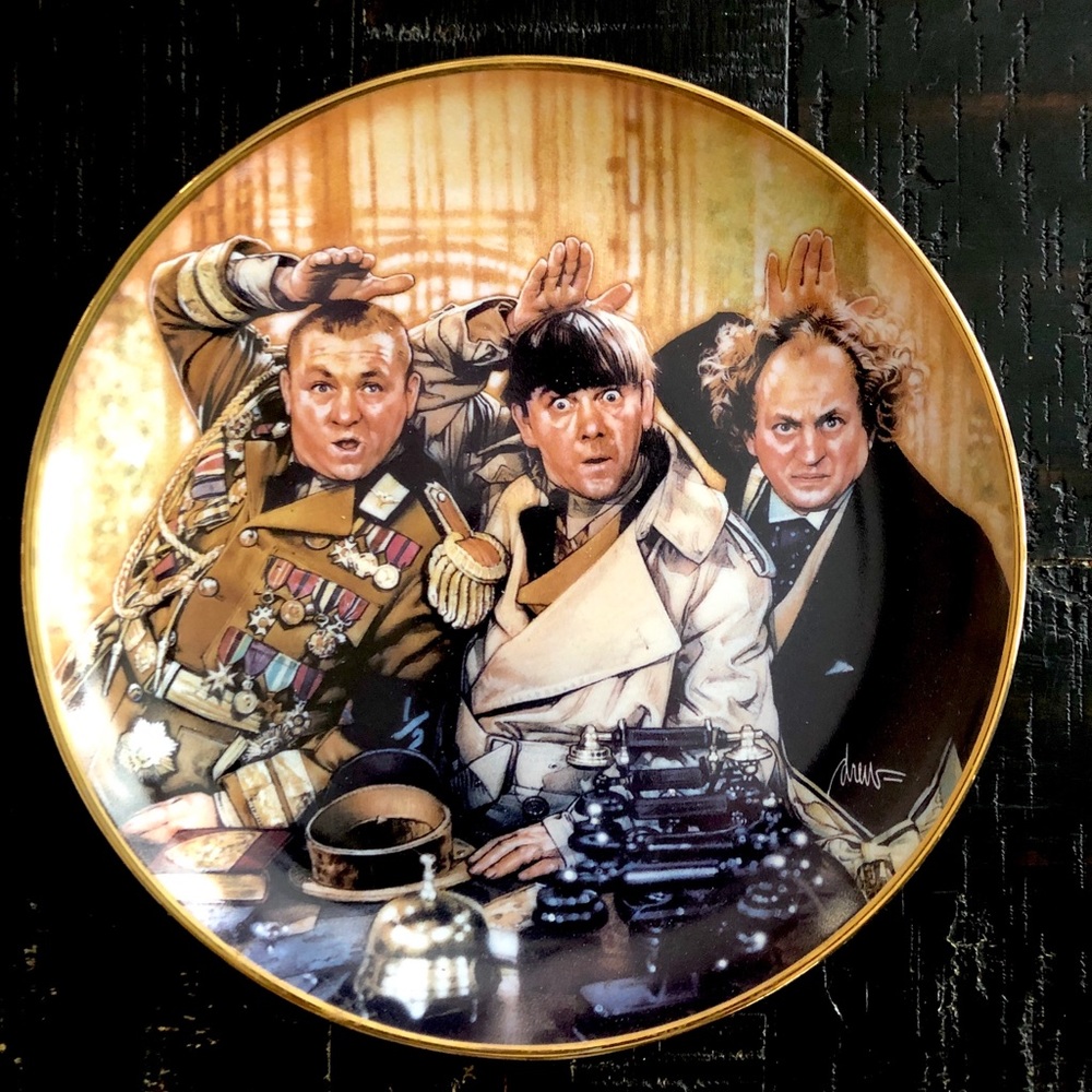 Three Stooges Franklin Mint Collectors Plate